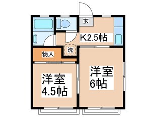 カルム大倉山の物件間取画像